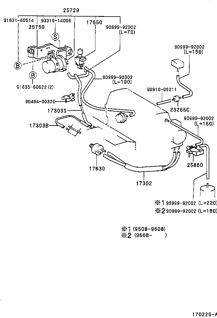 90447-04135 PIPE SUB-ASSY, AIR, NO.3 product image
