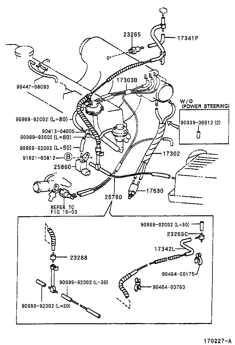 Toyota 17342-11210 HOSE, AIR, NO.2
