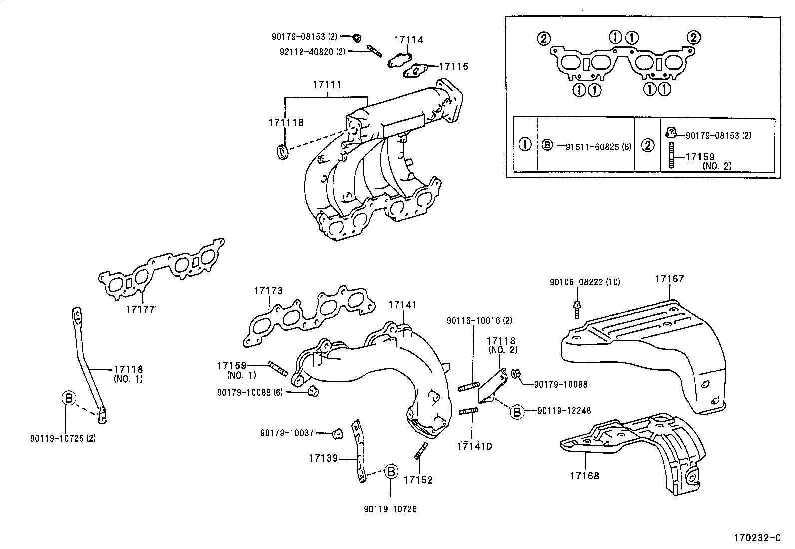 17118-20030 STAY, MANIFOLD product image