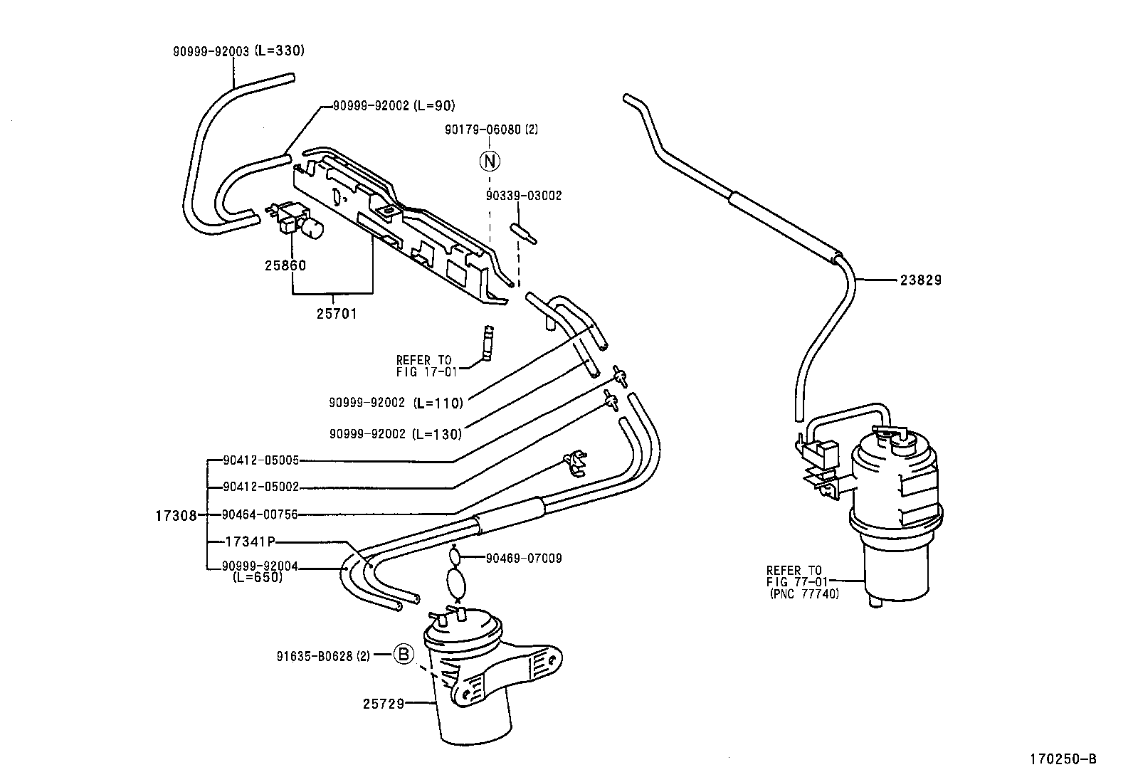 17341-74890 HOSE, AIR product image