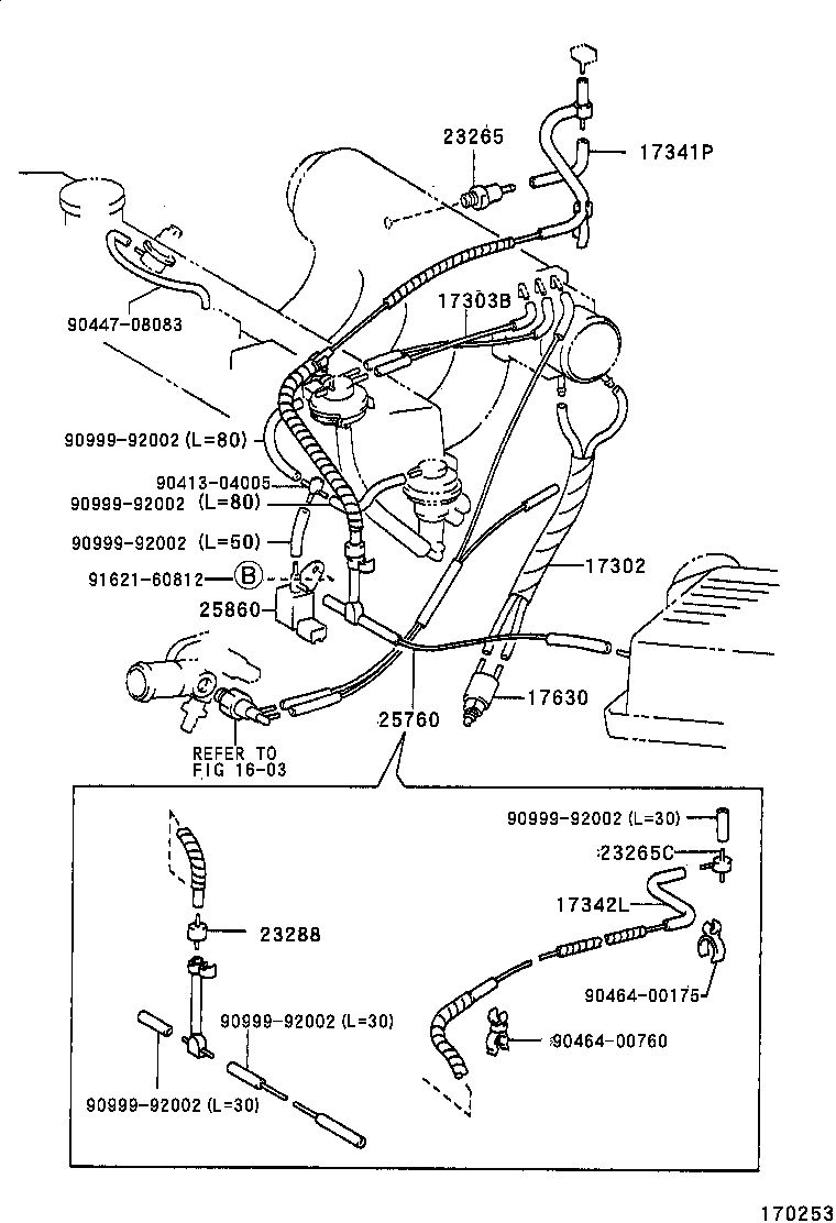 17302-11060 HOSE SUB-ASSY, AIR product image
