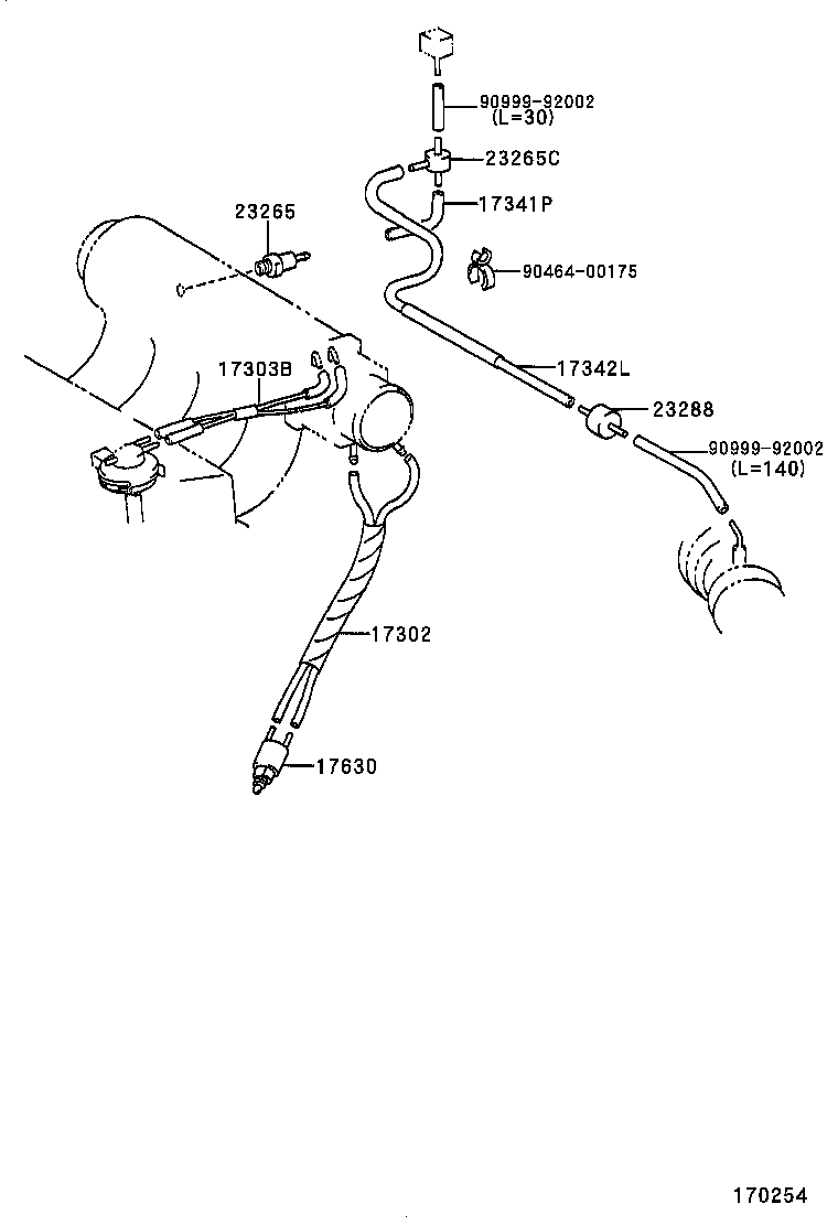 17302-11060 HOSE SUB-ASSY, AIR product image