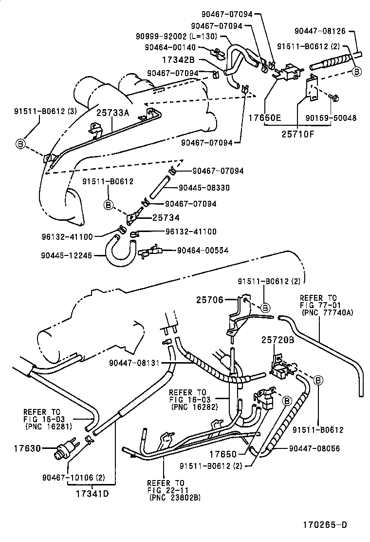 17342-50040 HOSE, NO.2(FOR IDLE-UP) product image