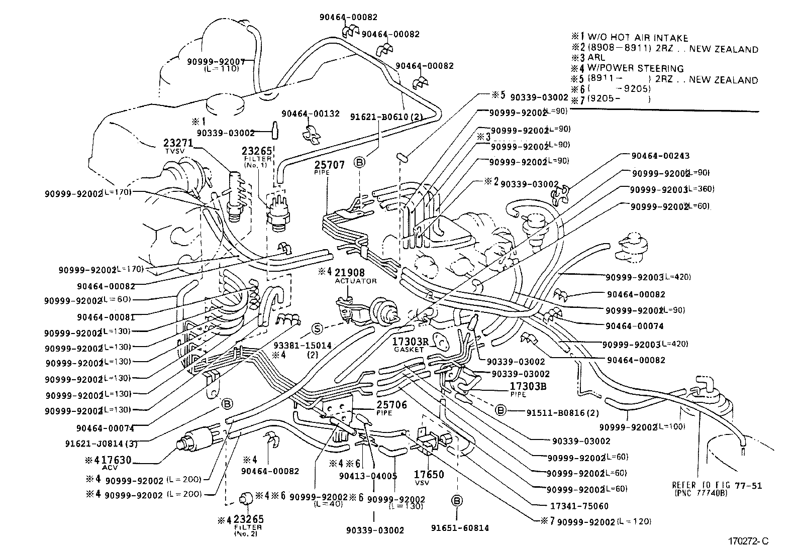 90910-12121 VALVE, DUTY VACUUM SWITCHING product image