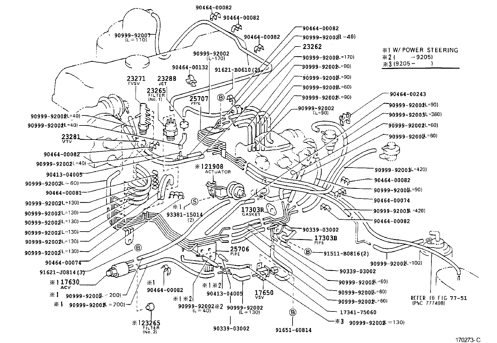 90910-12121 VALVE, DUTY VACUUM SWITCHING product image