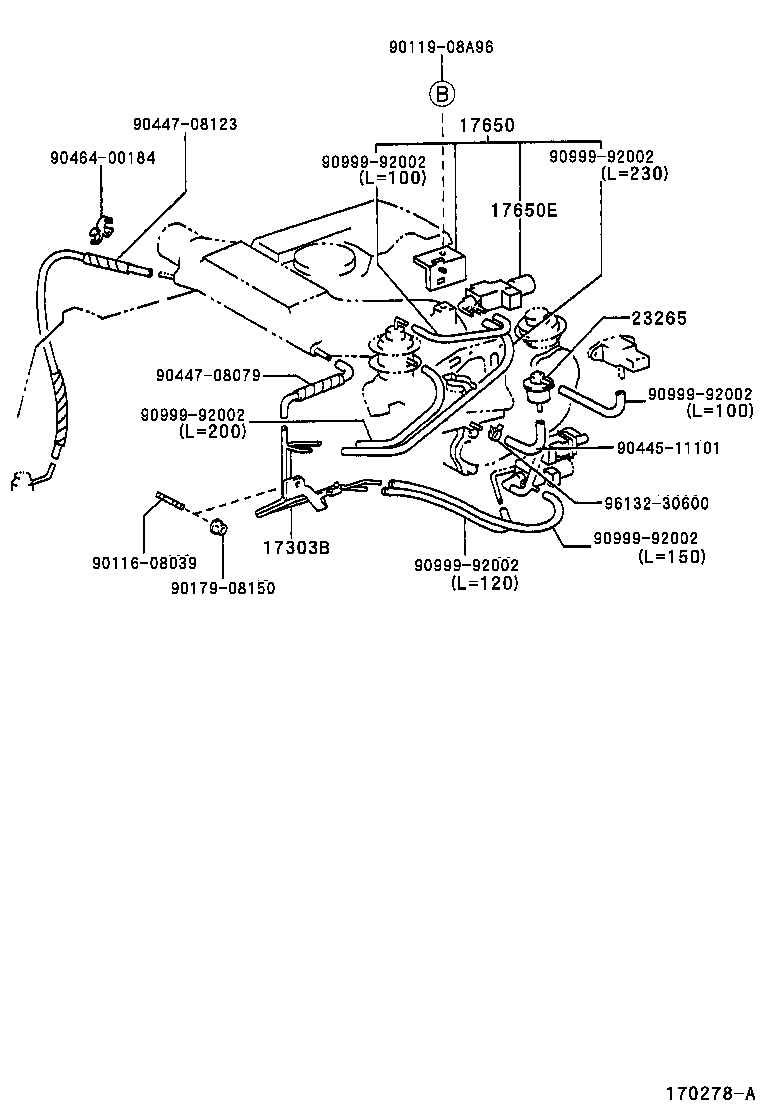 17341-46200 HOSE, NO.1(FOR IDLE-UP) product image