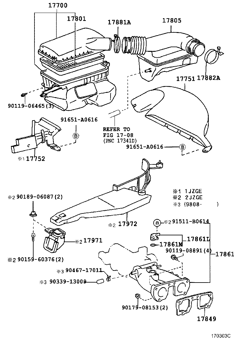 17345-46070 HOSE, AIR, NO.5 product image