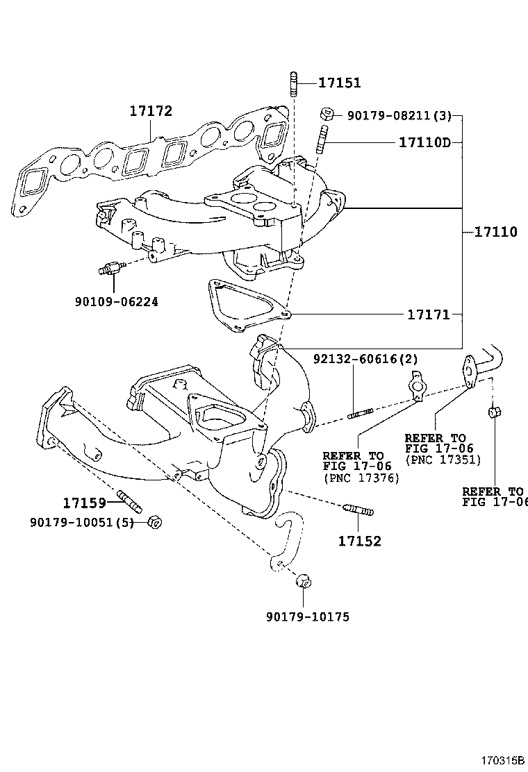 17101-64210 MANIFOLD, INTAKE product image