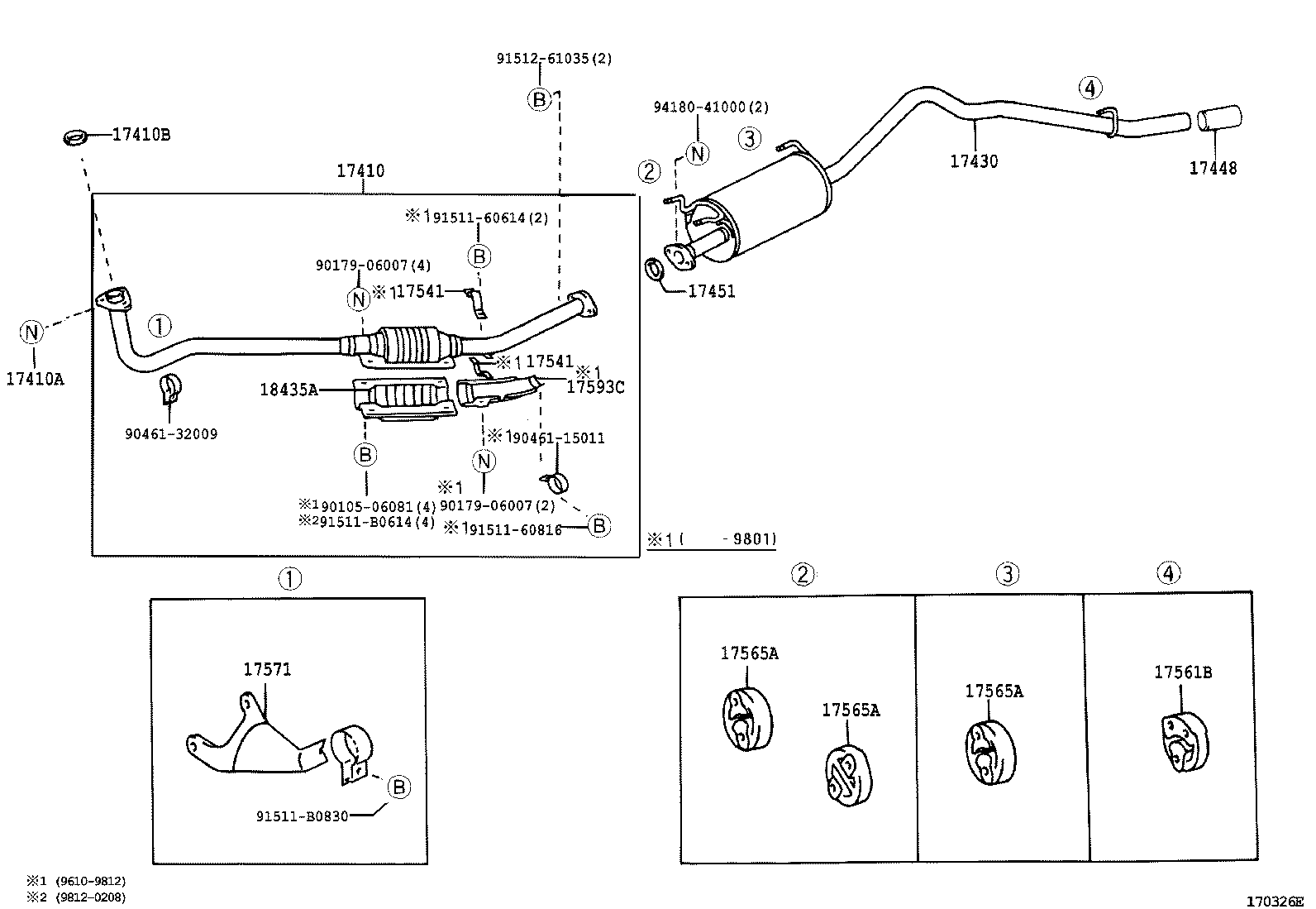 17430-13510 PIPE ASSY, EXHAUST, TAIL product image