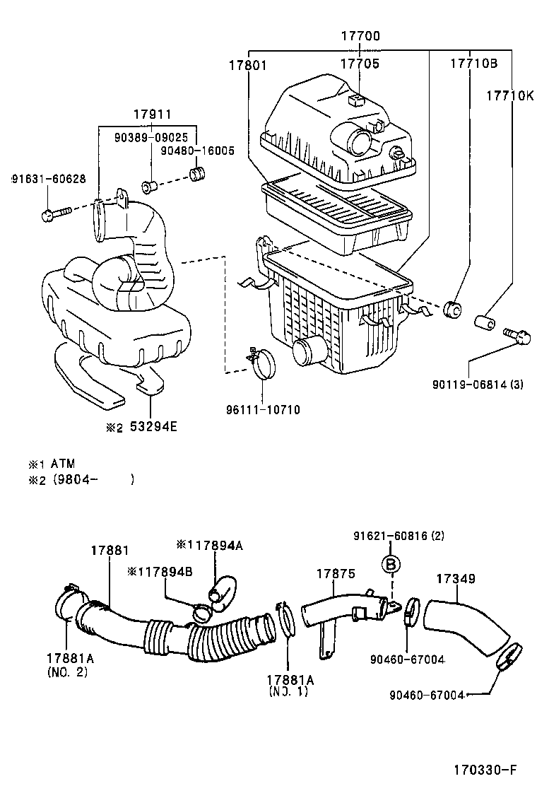 17700-64370 CLEANER ASSY, AIR product image