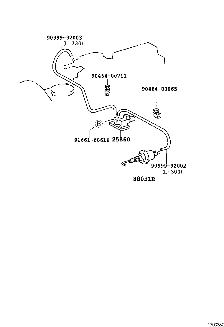 17342-13070 HOSE, AIR, NO.2 product image