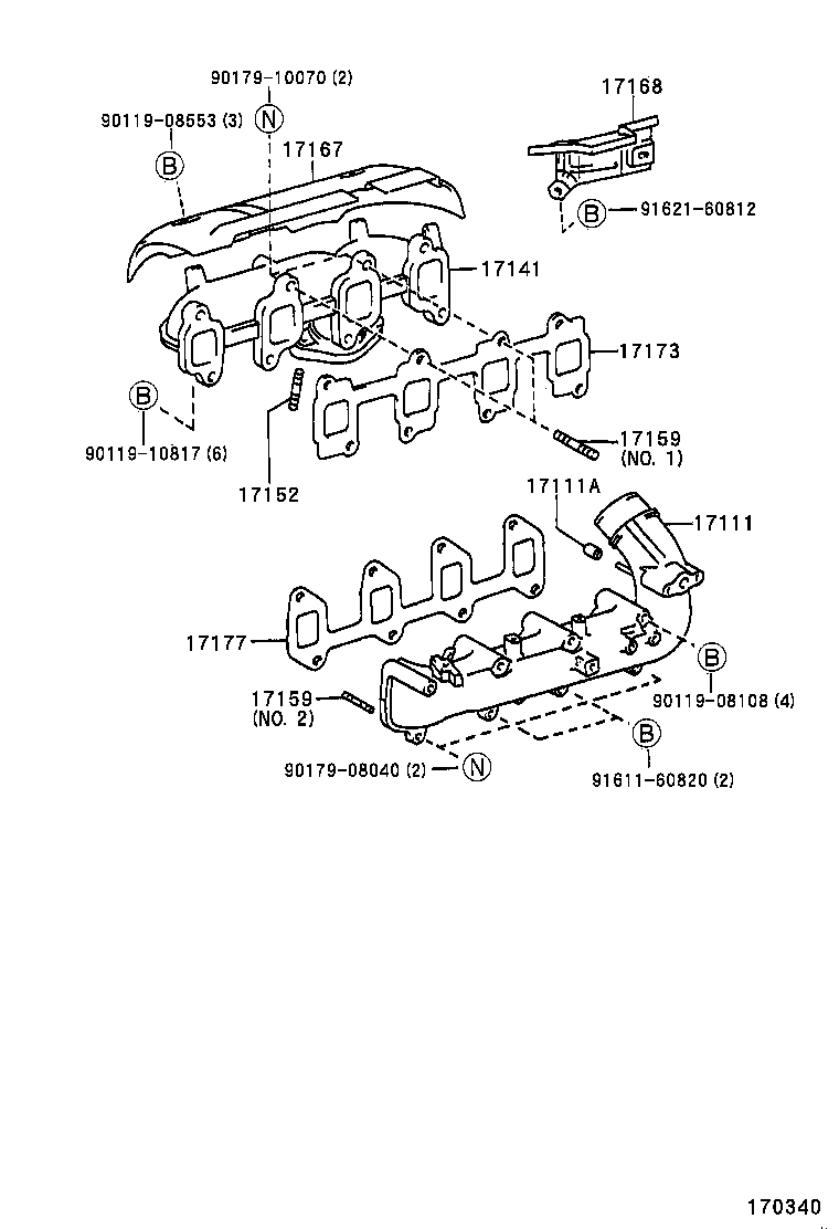 17101-64210 MANIFOLD, INTAKE product image