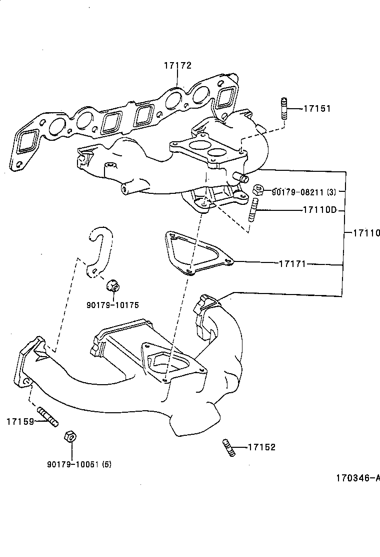 17111-05040 MANIFOLD, INTAKE product image