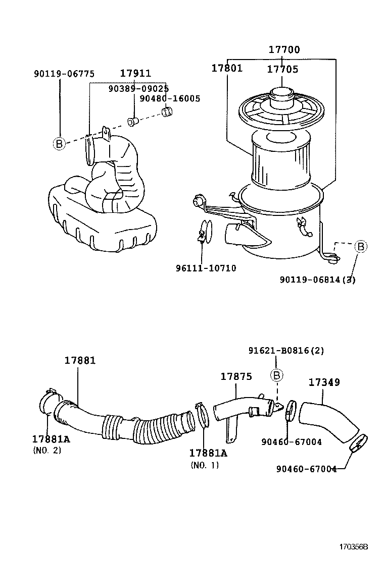 17344-13020 HOSE, AIR, NO.4 product image
