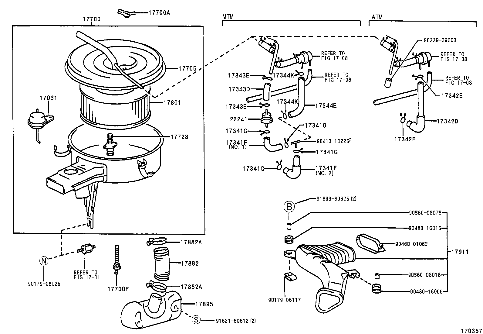 17344-13020 HOSE, AIR, NO.4 product image