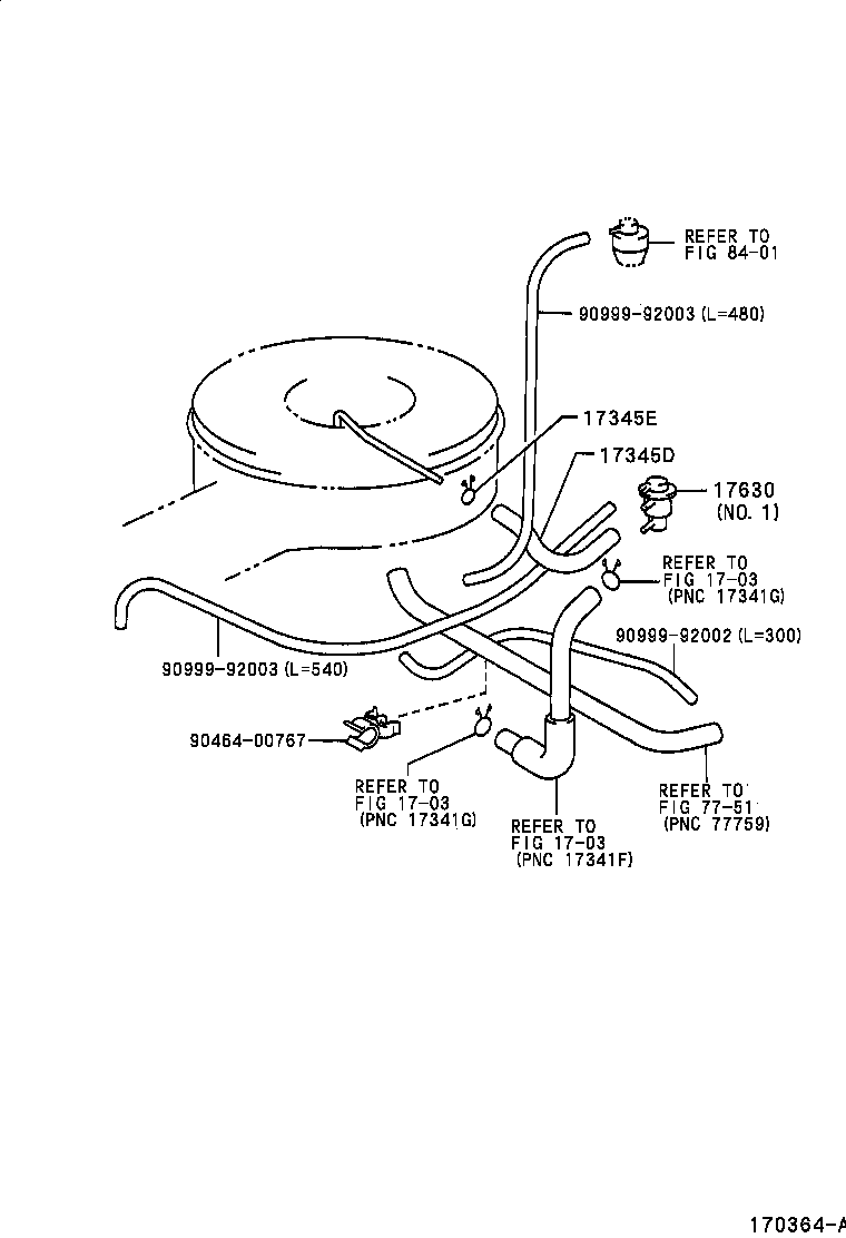 17342-13070 HOSE, AIR, NO.2 product image