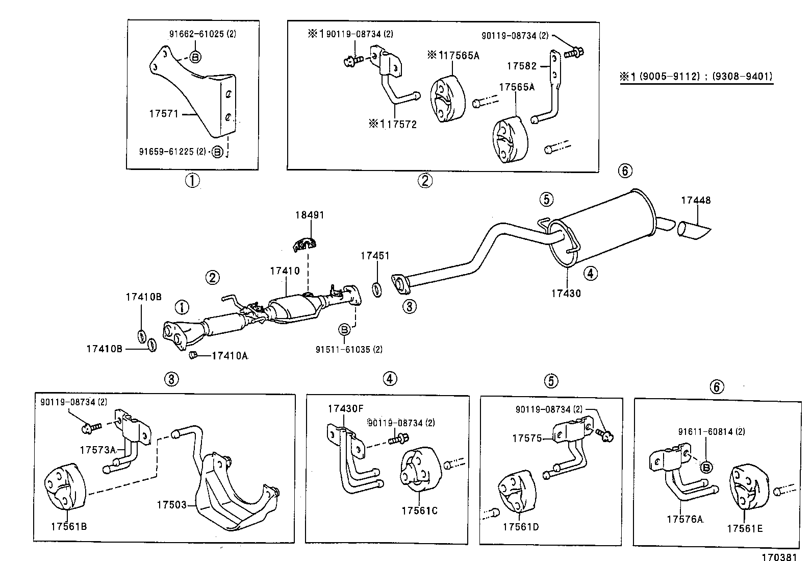 17410-76211 PIPE ASSY, EXHAUST, FRONT product image