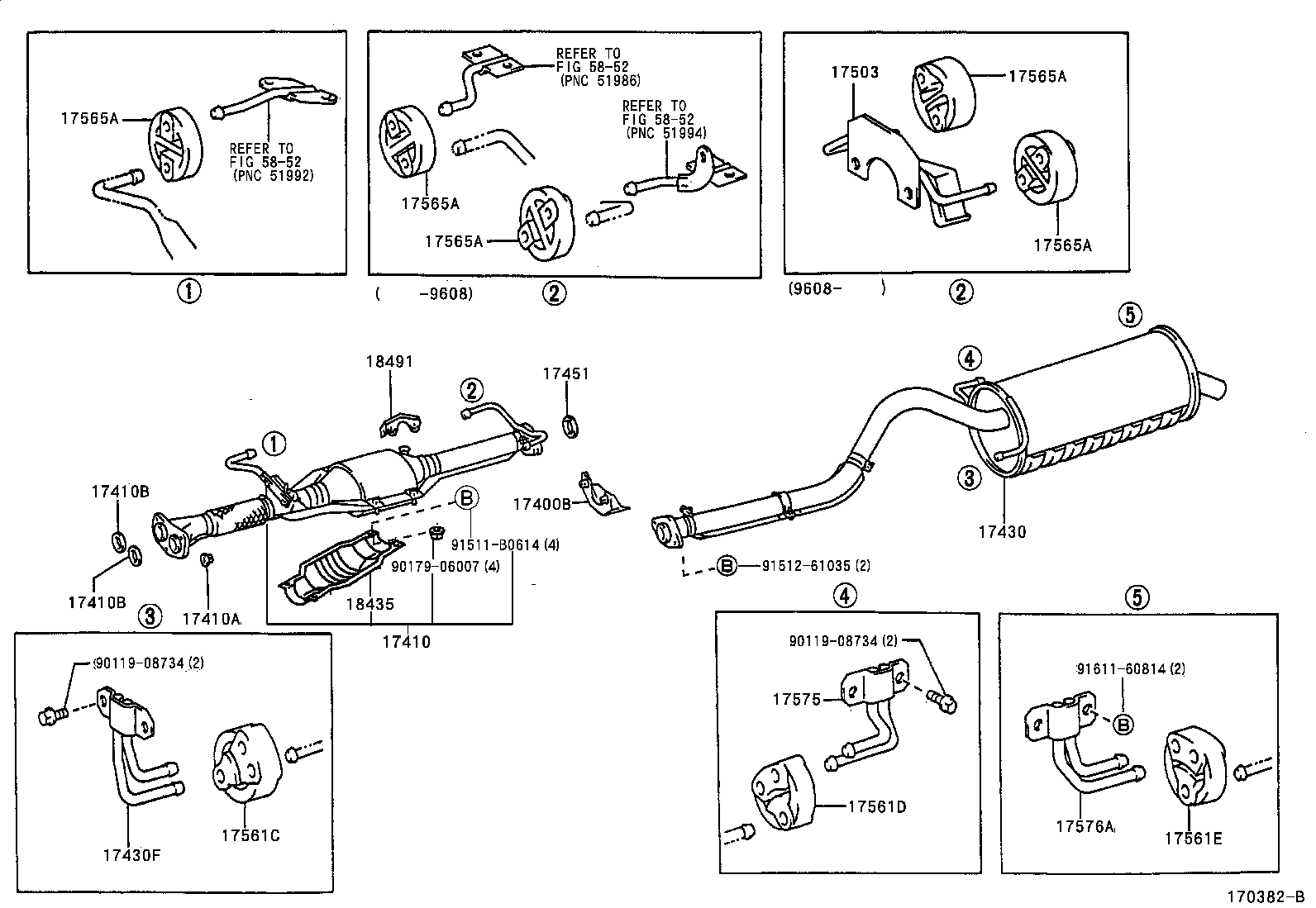 17410-76211 PIPE ASSY, EXHAUST, FRONT product image