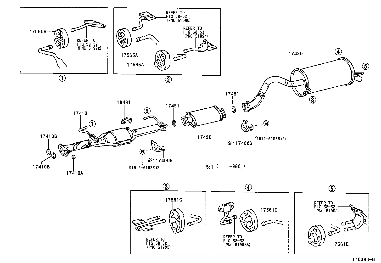 17410-76211 PIPE ASSY, EXHAUST, FRONT product image