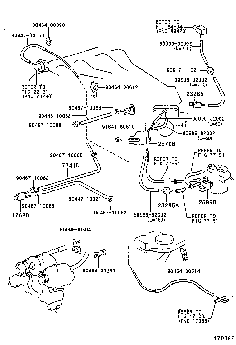 25860-76040 VALVE ASSY, VACUUM SWITCHING, NO.1 product image