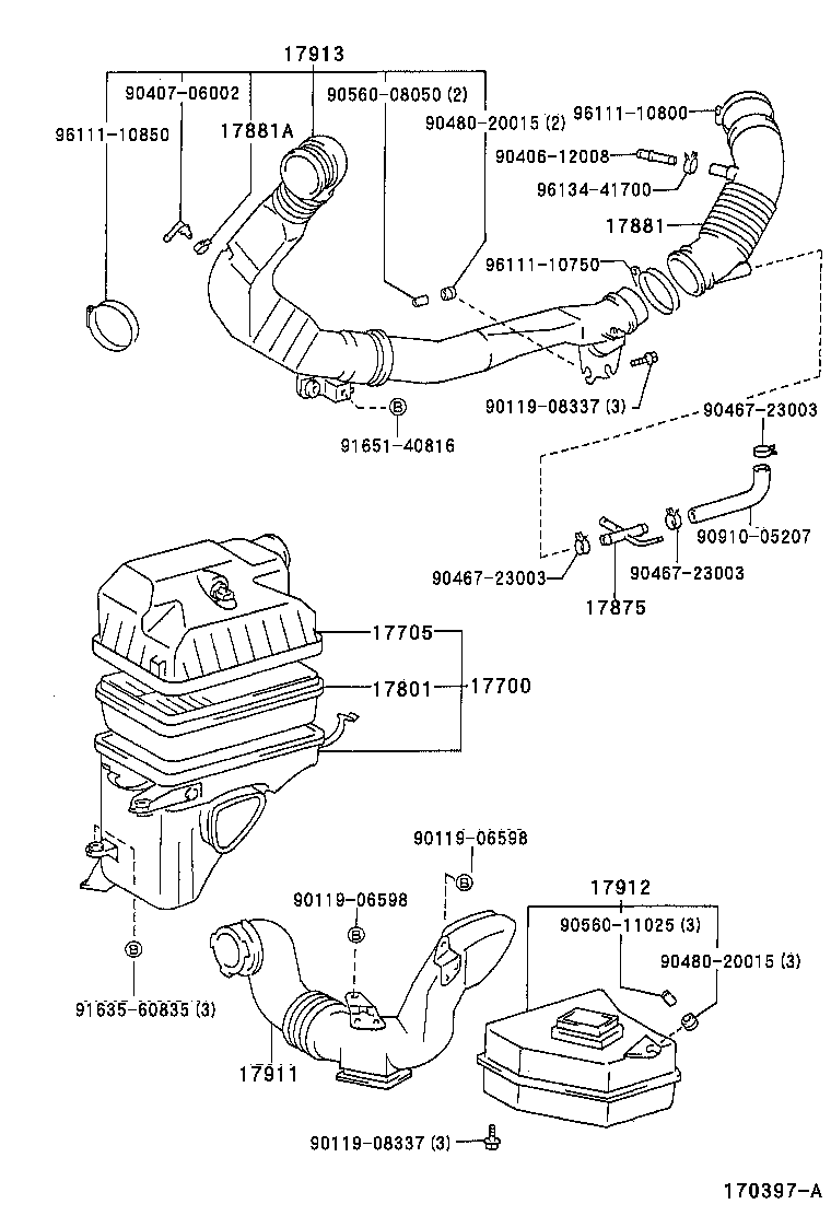 17705-76041 CAP SUB-ASSY, AIR CLEANER product image