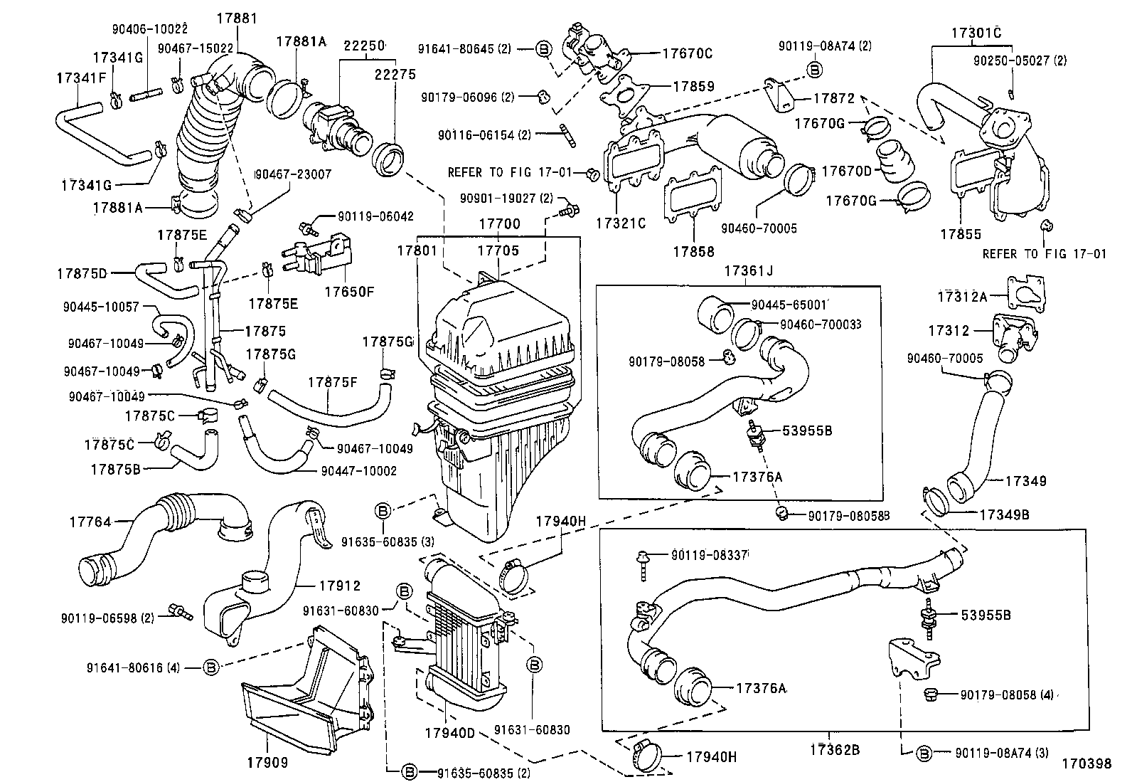 17349-76010 HOSE, INTAKE PIPE product image