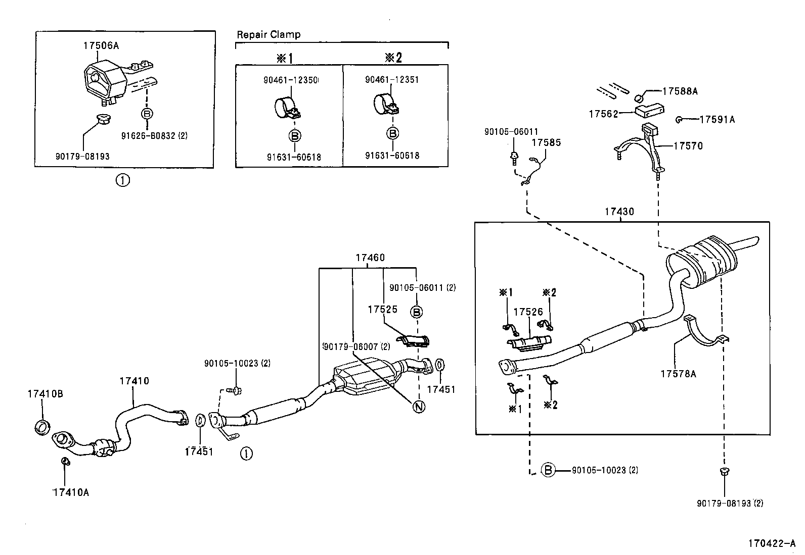 17430-11820 PIPE ASSY, EXHAUST, TAIL product image