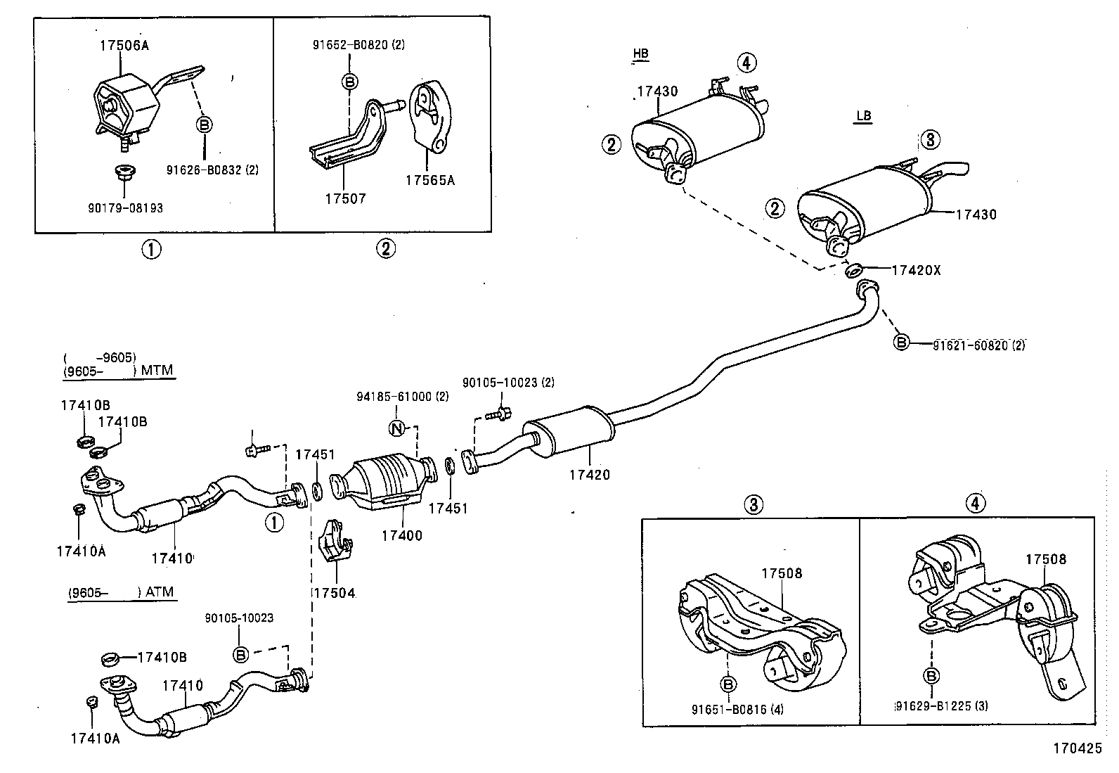 17430-64770 PIPE ASSY, EXHAUST, TAIL product image