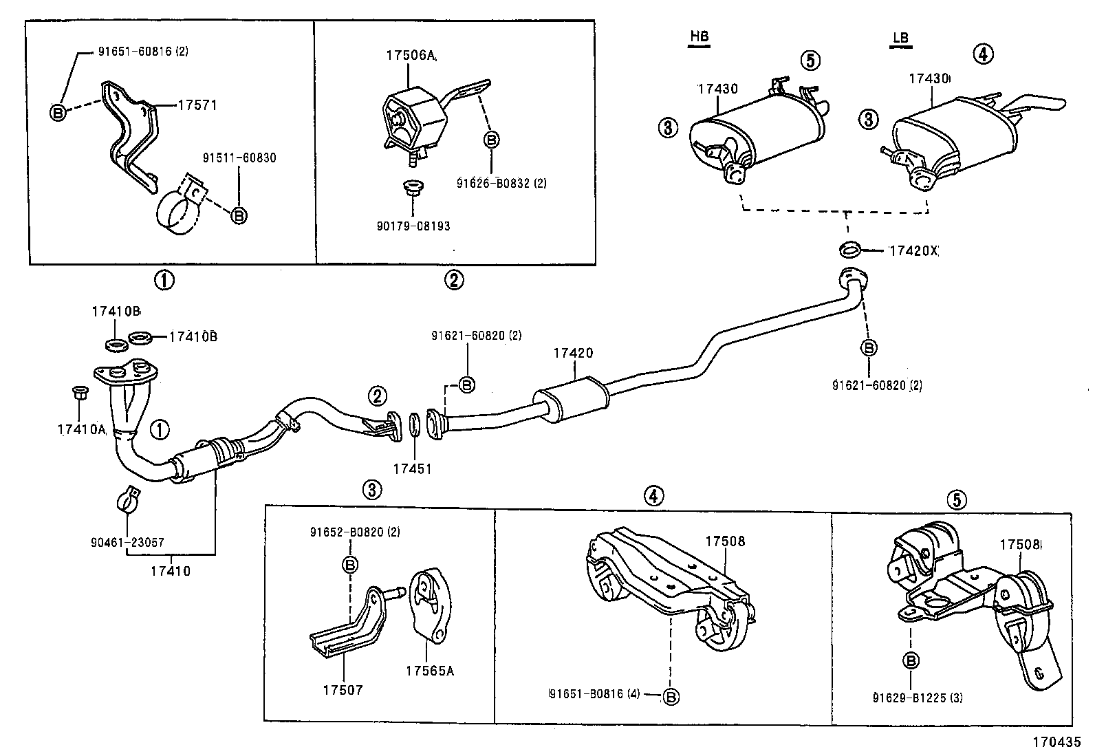 17430-64770 PIPE ASSY, EXHAUST, TAIL product image