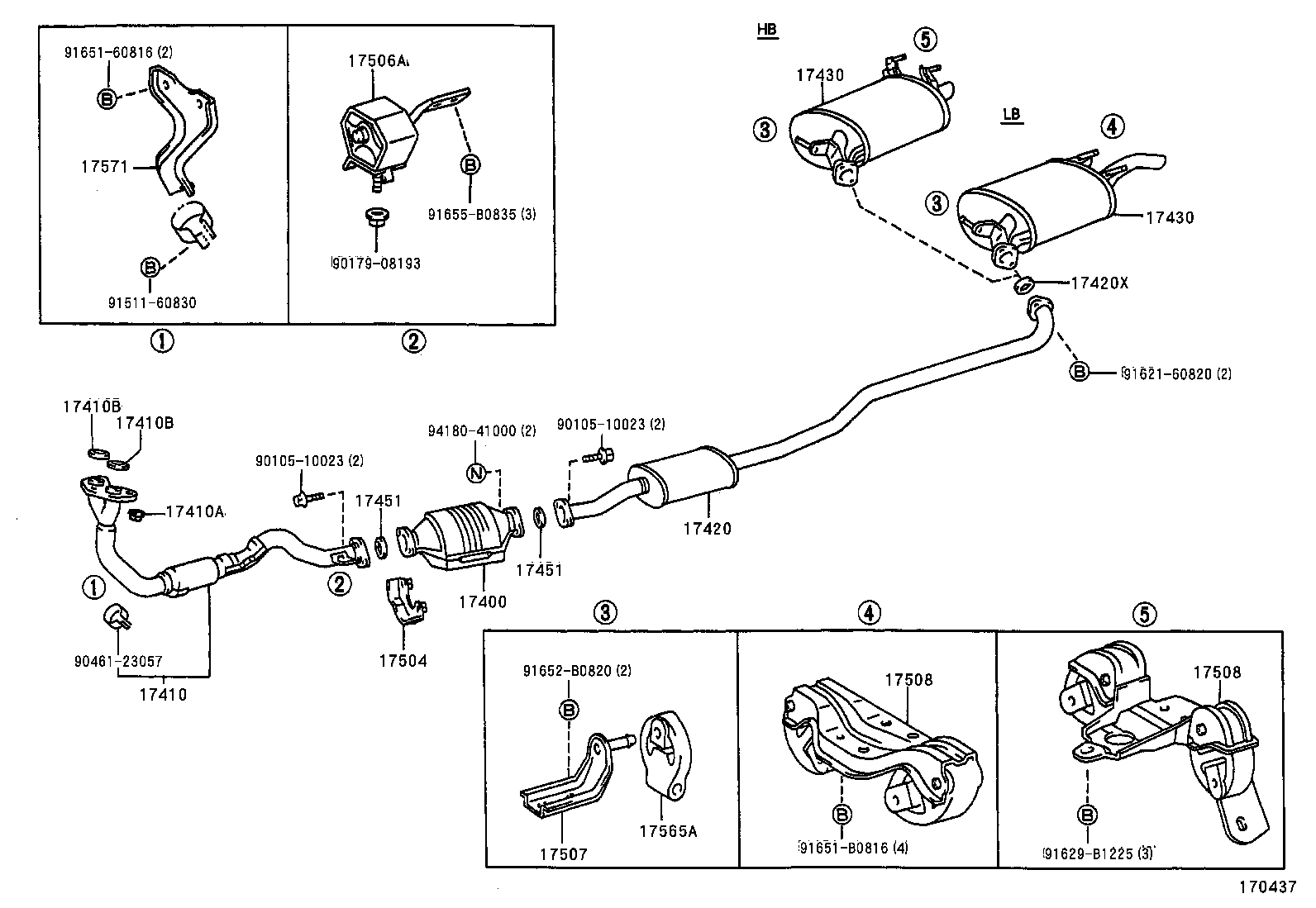 17430-64770 PIPE ASSY, EXHAUST, TAIL product image