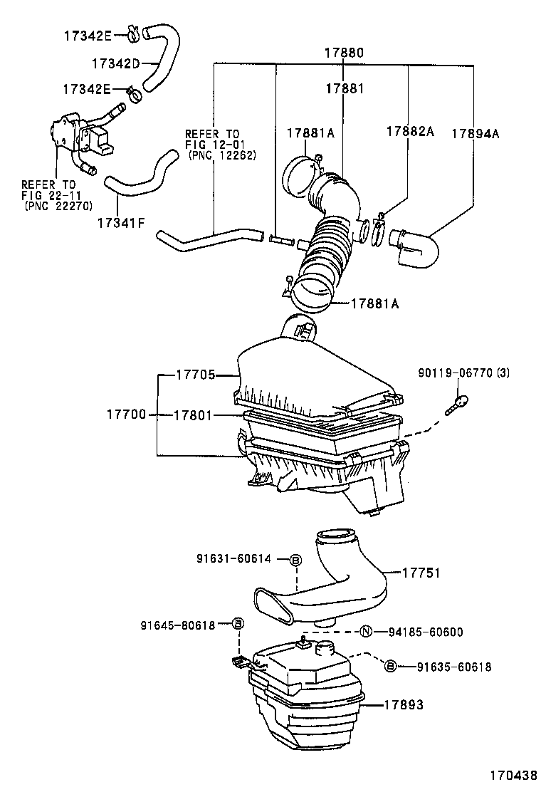 17705-64310 CAP SUB-ASSY, AIR CLEANER product image