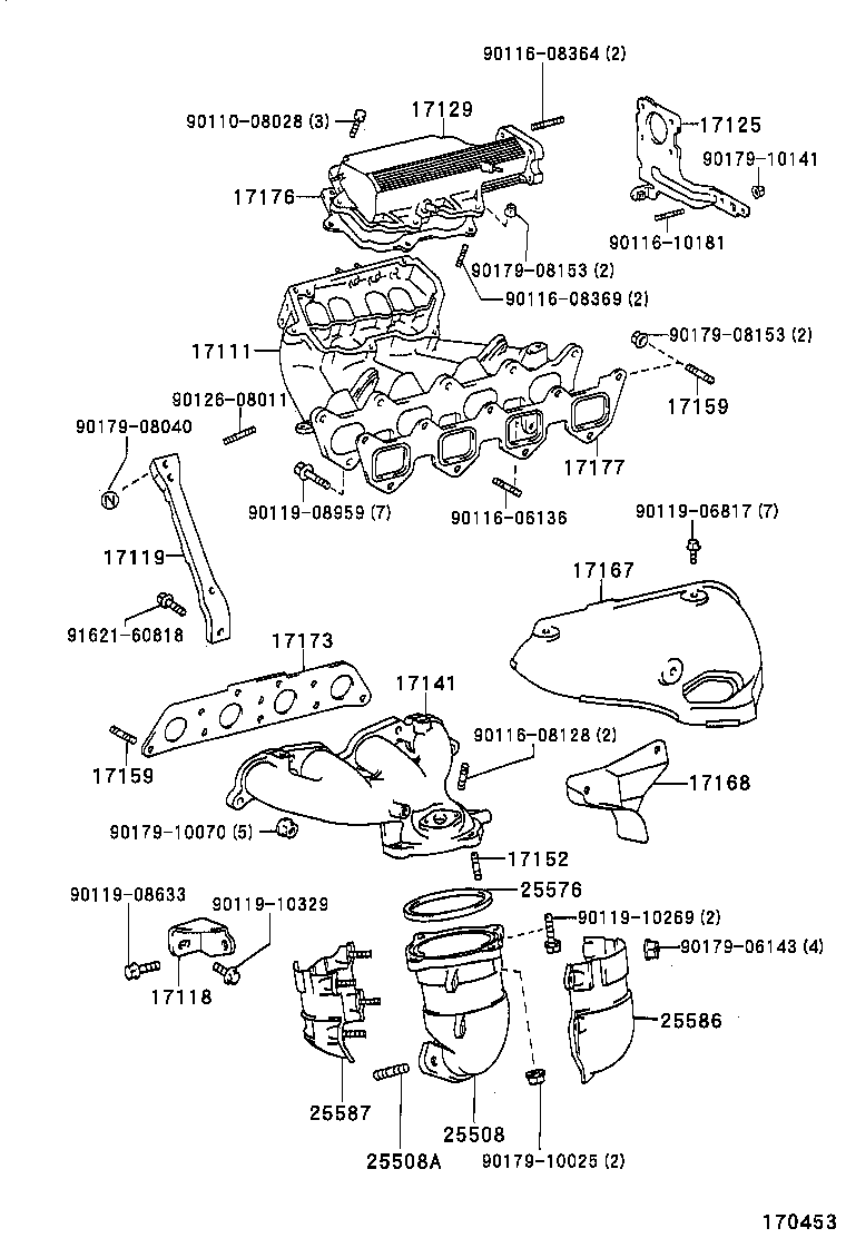 17118-02080 STAY, MANIFOLD product image