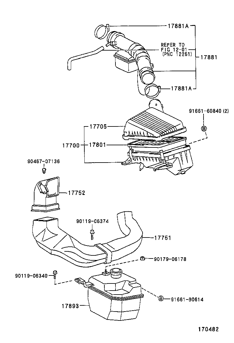 17750-11011 INLET, AIR CLEANER, NO.1 product image