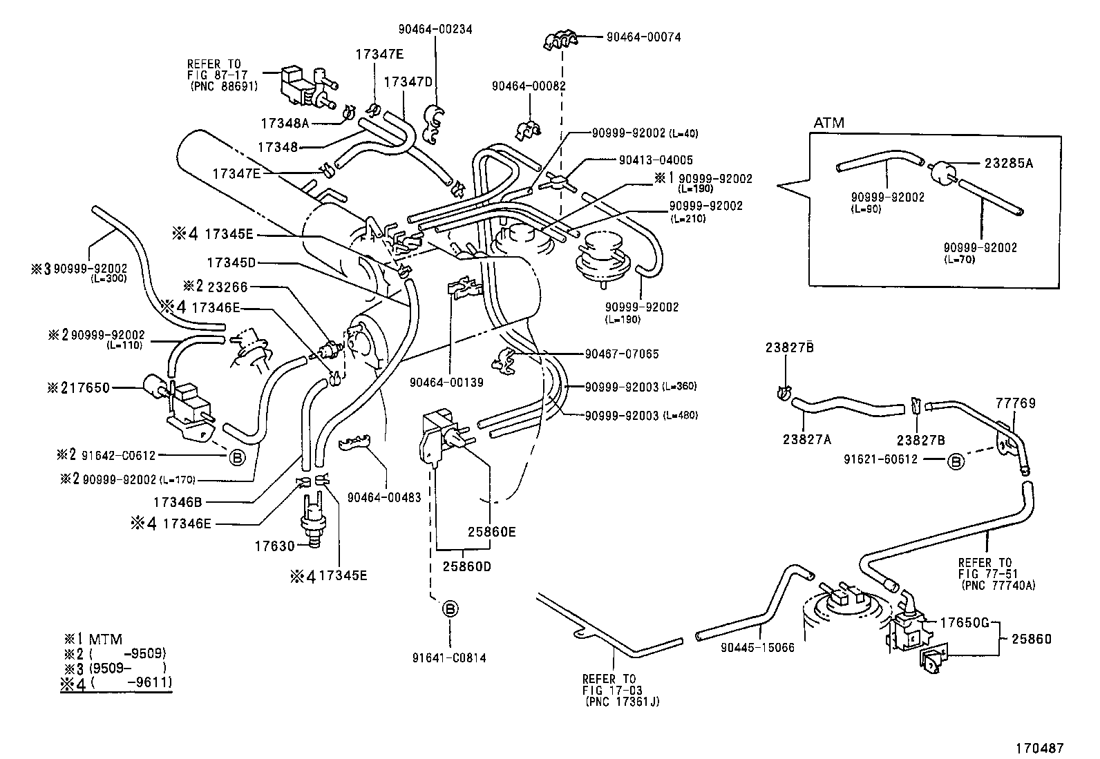 23827-75160 HOSE, FUEL VAPOR FEED, NO.2 product image