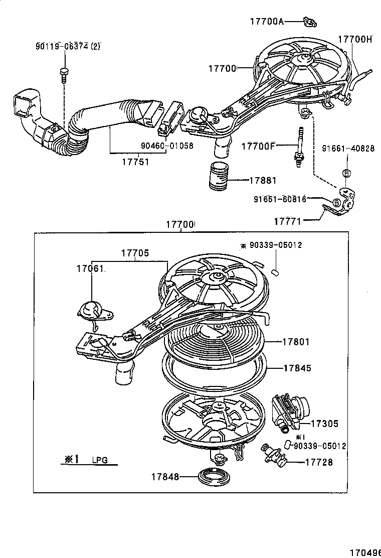 17705-64310 CAP SUB-ASSY, AIR CLEANER product image