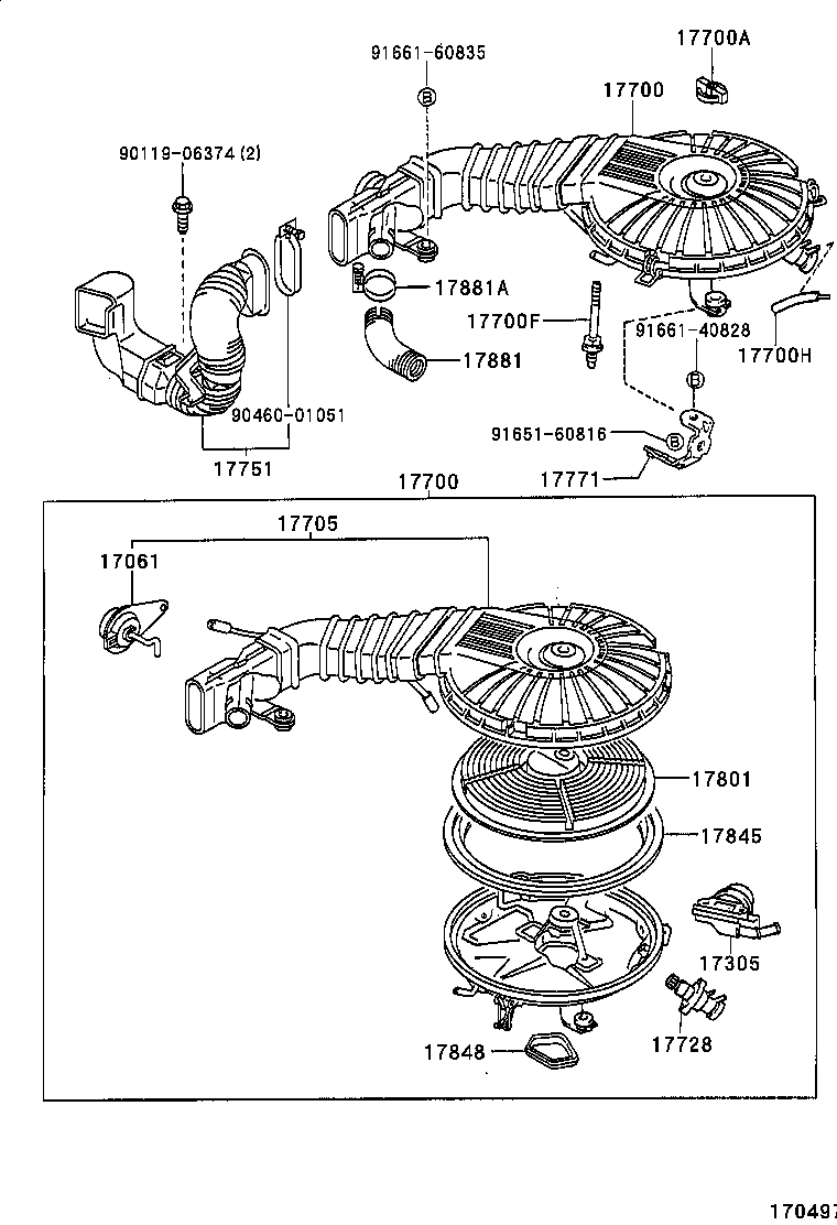 17750-11020 INLET, AIR CLEANER, NO.1 product image