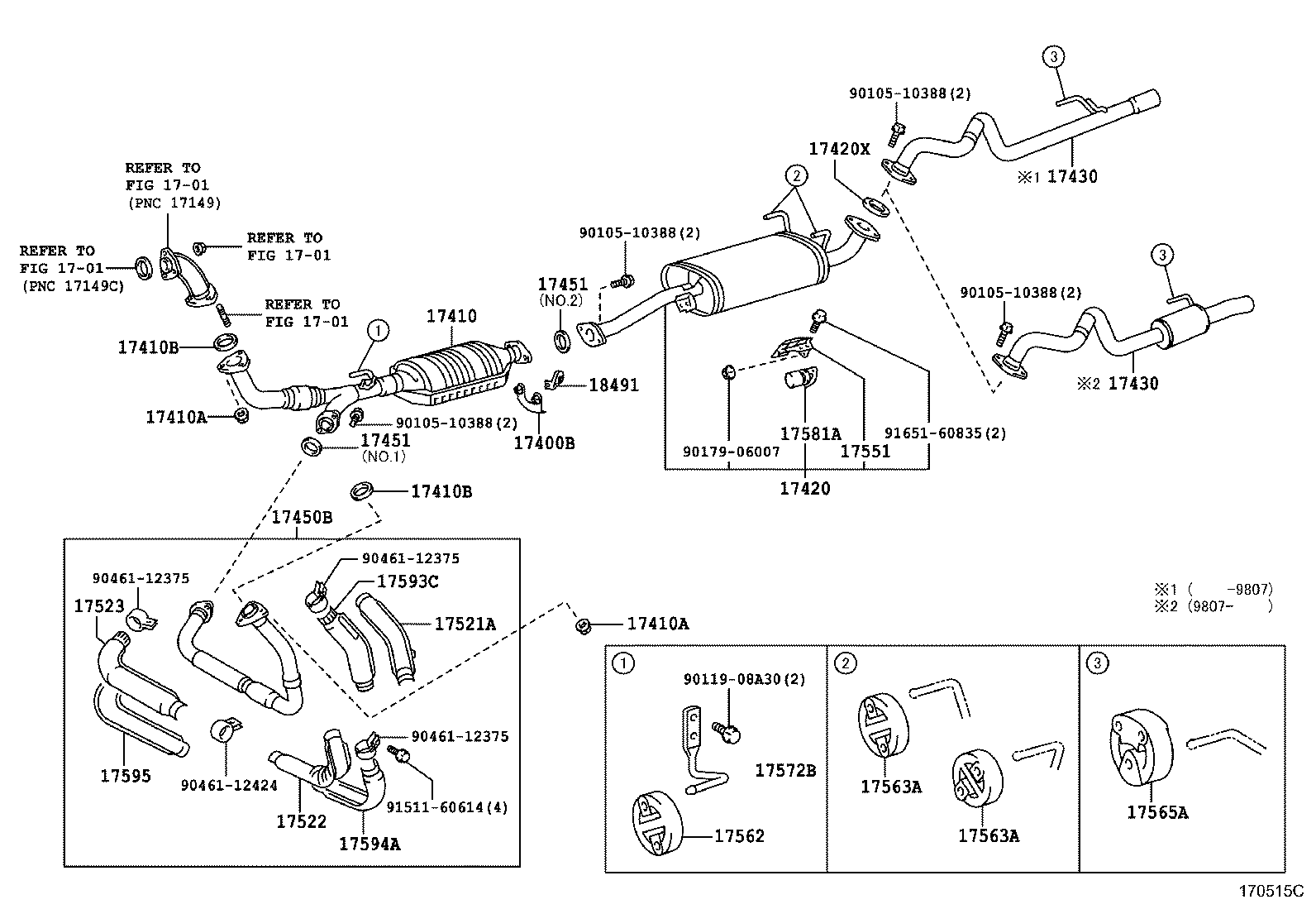 17405-75190 PIPE ASSY, EXHAUST, TAIL product image