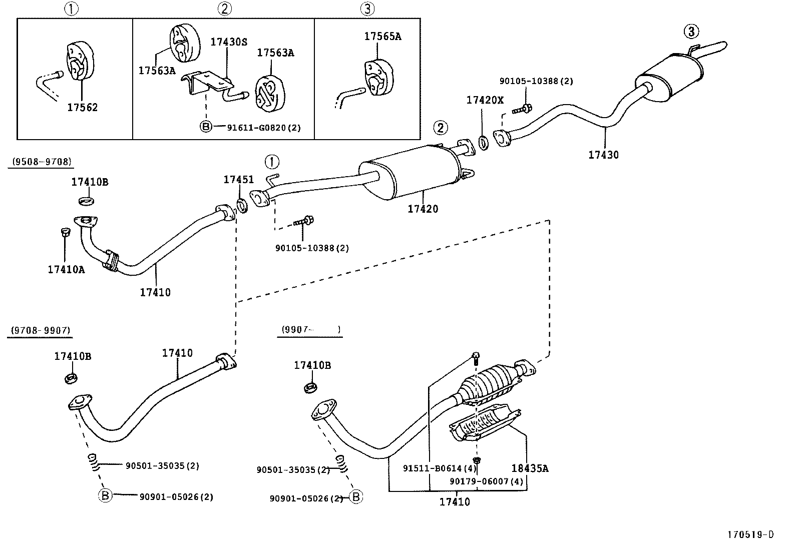 17430-62280 PIPE ASSY, EXHAUST, TAIL product image