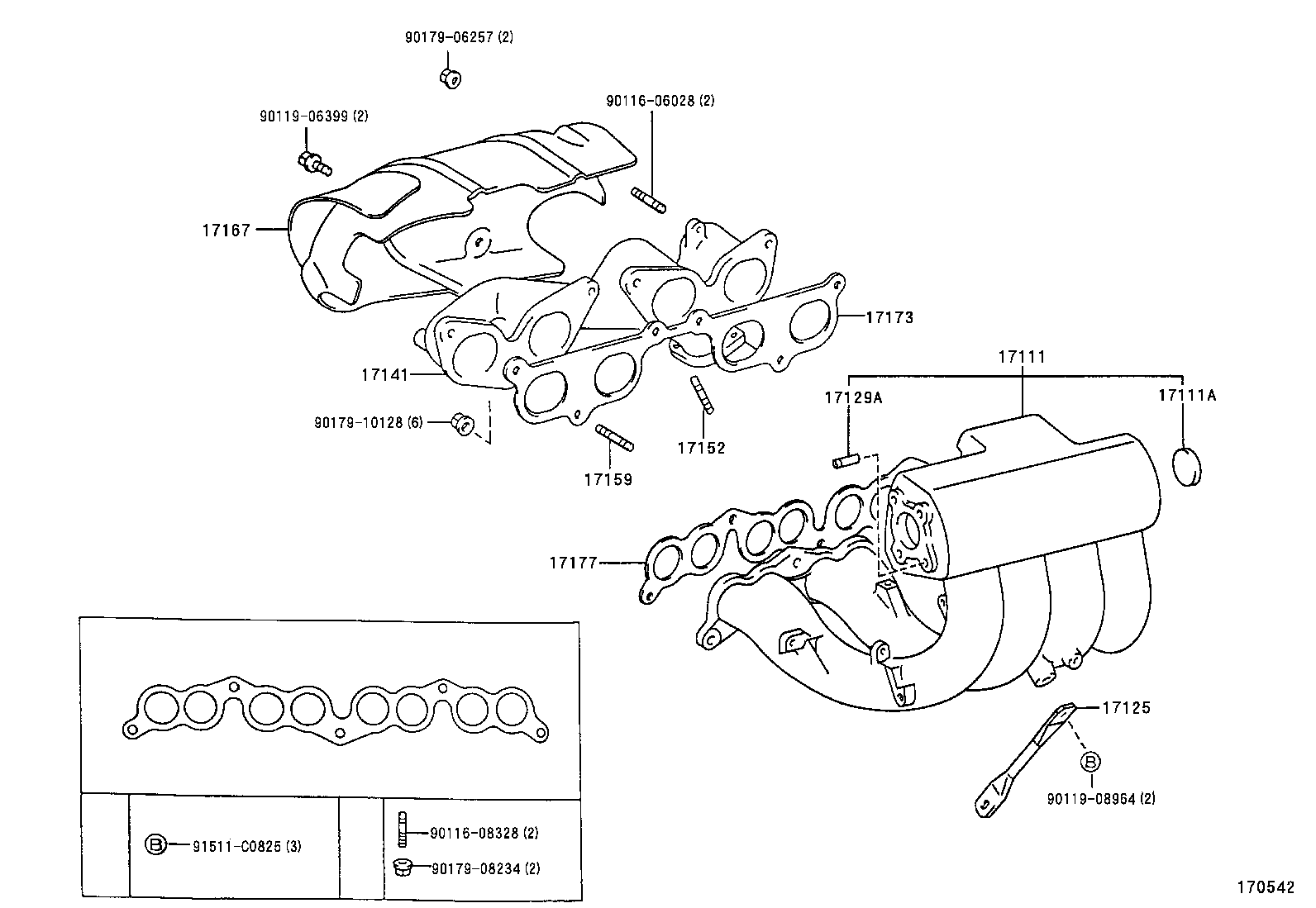 17101-75030 MANIFOLD, INTAKE product image