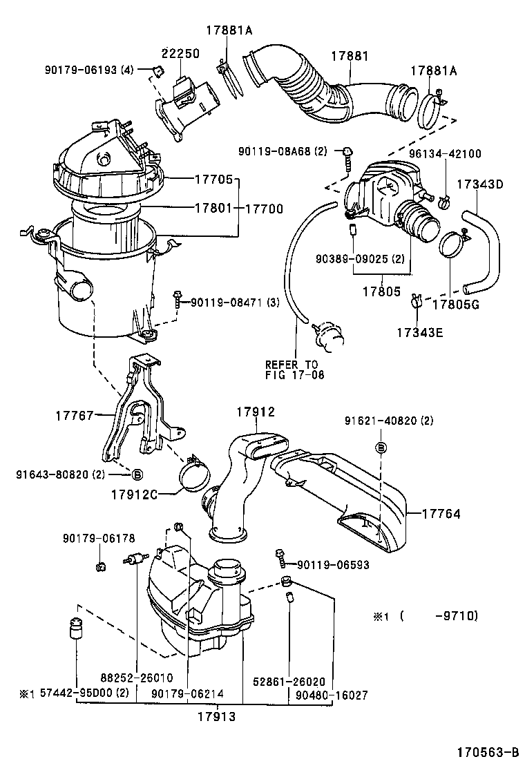 52812-26070 DUCT, COOL AIR INTAKE, NO.2 product image