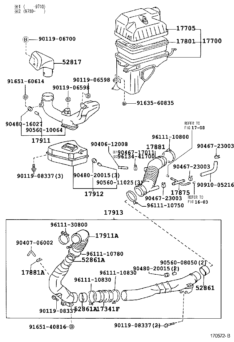 17705-64180 CAP SUB-ASSY, AIR CLEANER product image