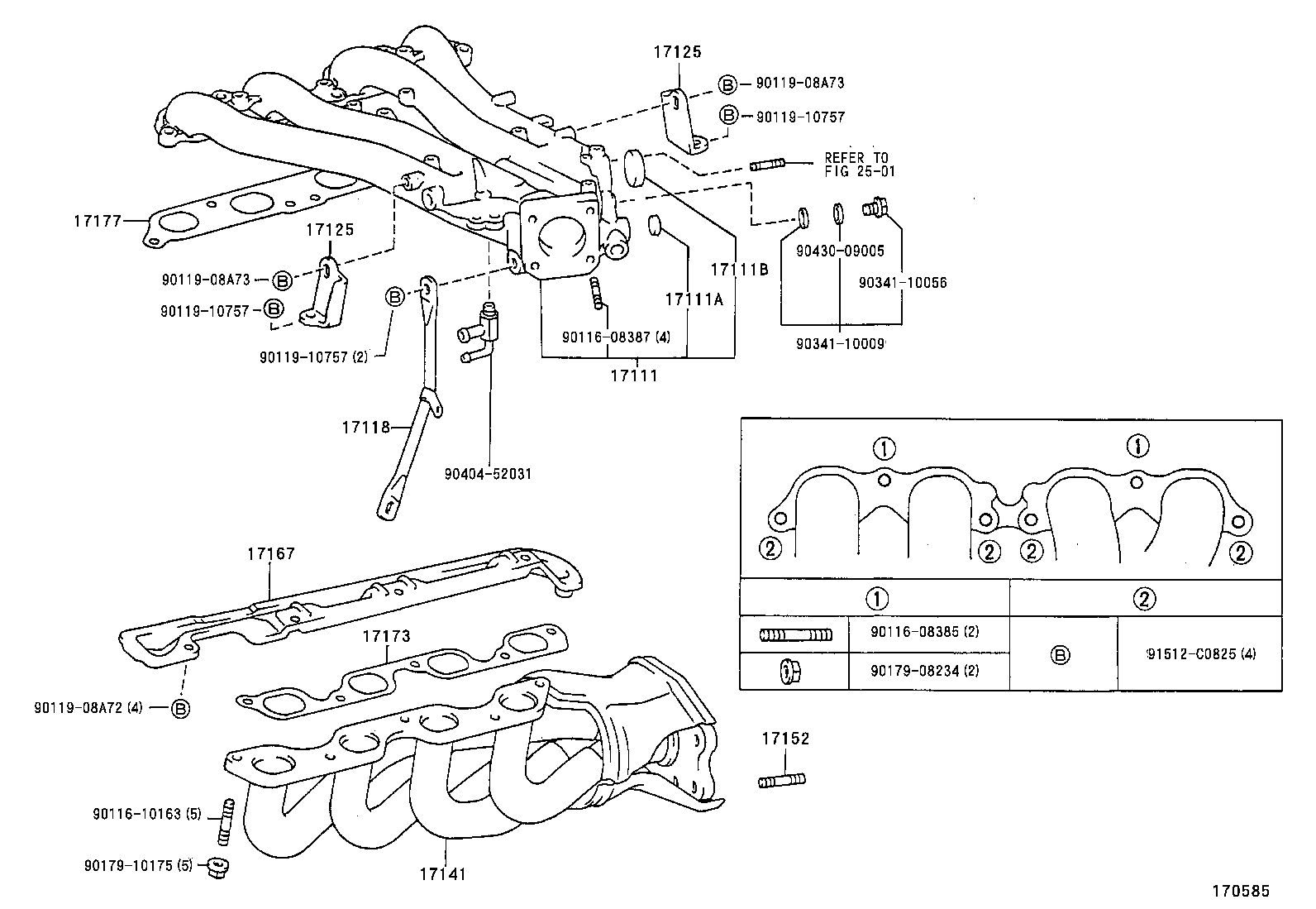 17111-64201 MANIFOLD, INTAKE product image