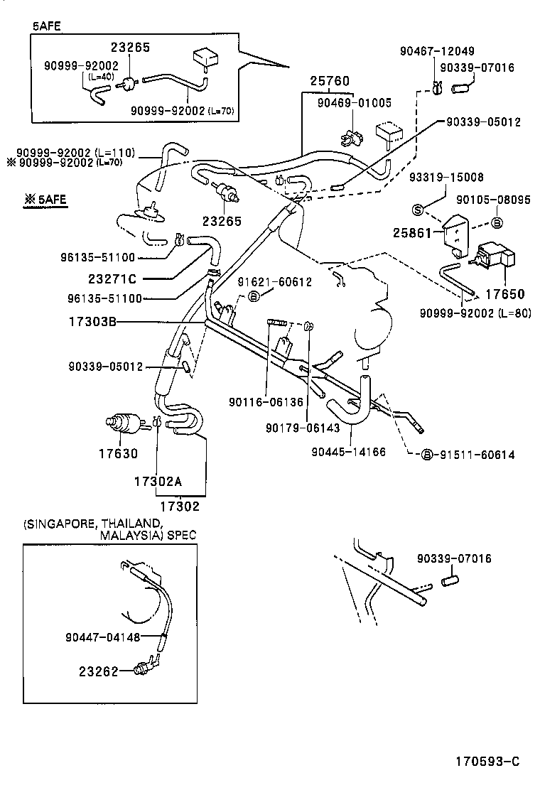 25861-15020 BRACKET, VACUUM SWITCHING VALVE product image
