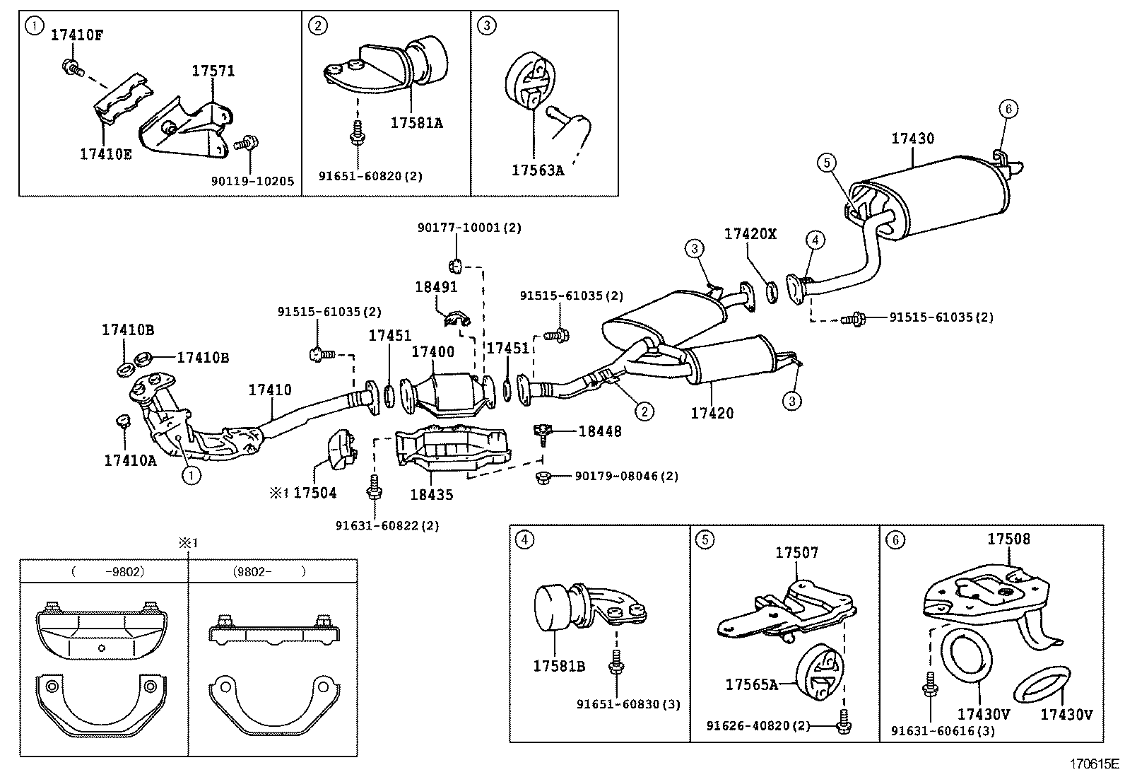 17430-46390 PIPE ASSY, EXHAUST, TAIL product image