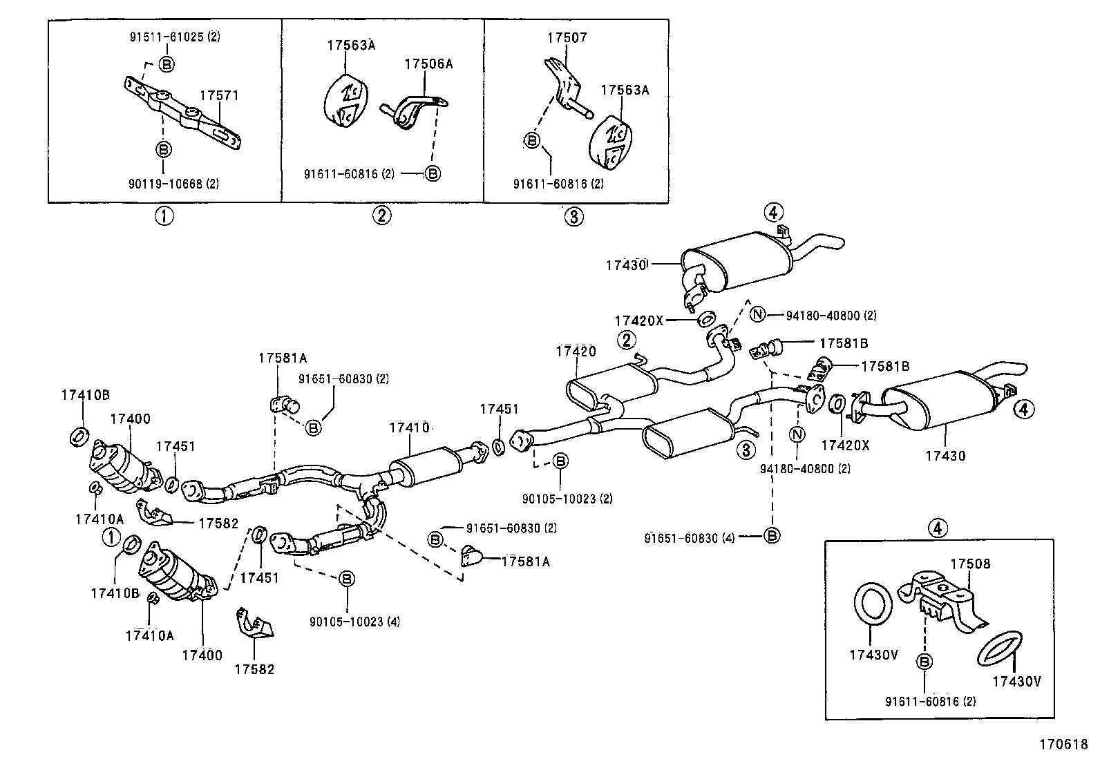 17430-46390 PIPE ASSY, EXHAUST, TAIL product image