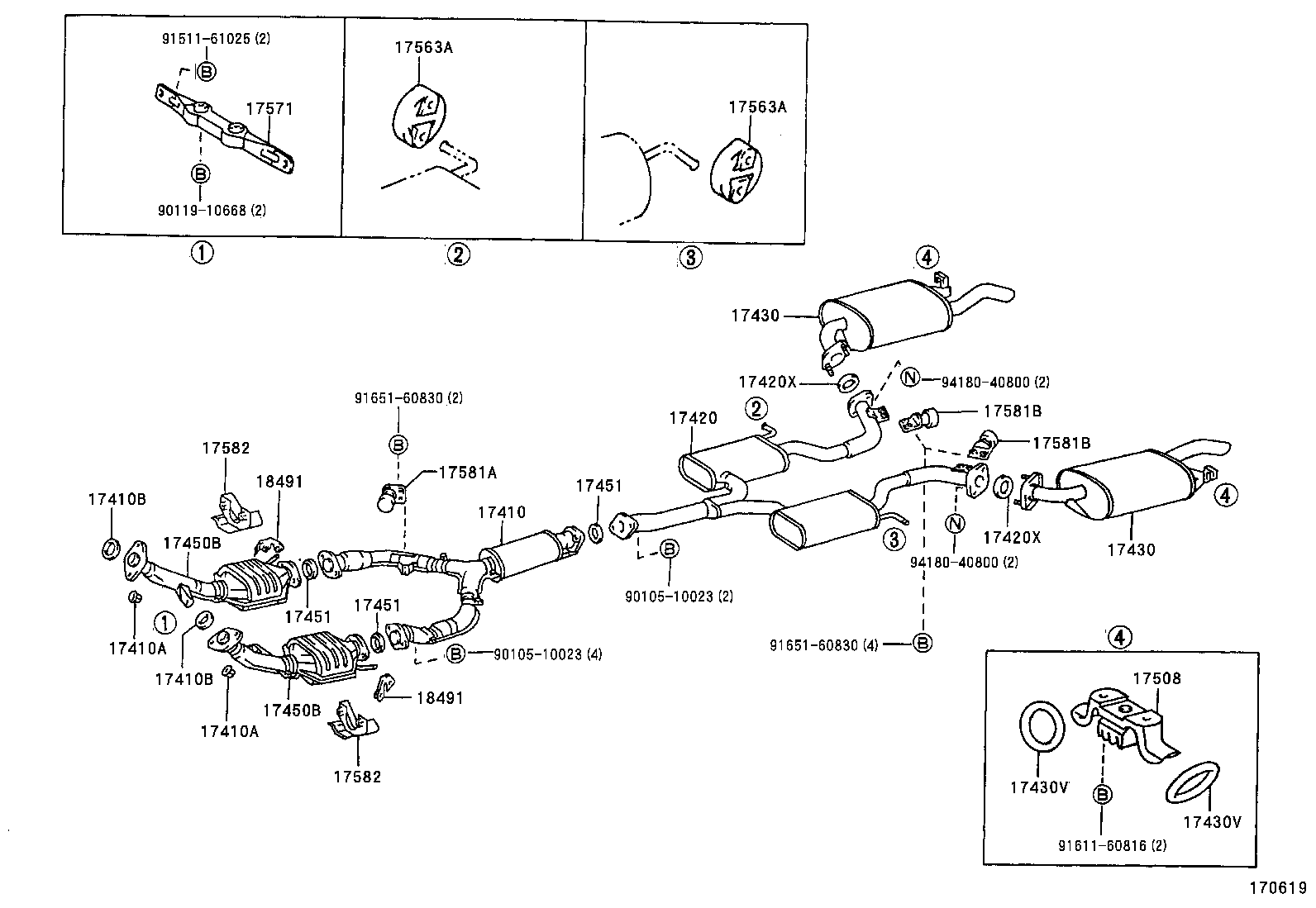 17430-46390 PIPE ASSY, EXHAUST, TAIL product image