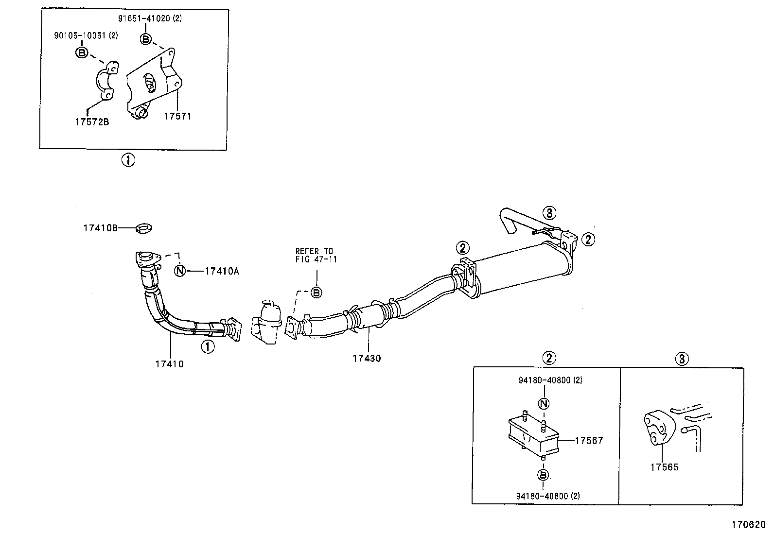 17430-58580 PIPE ASSY, EXHAUST, TAIL product image