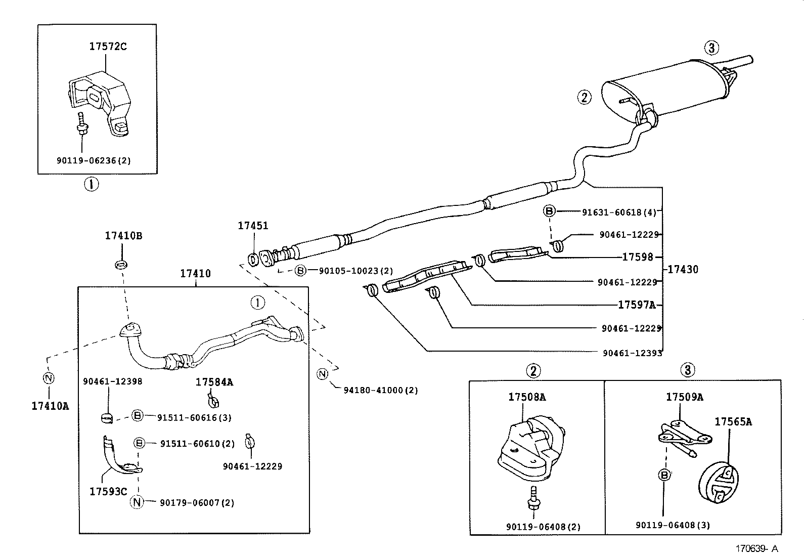 17430-64800 PIPE ASSY, EXHAUST, TAIL product image