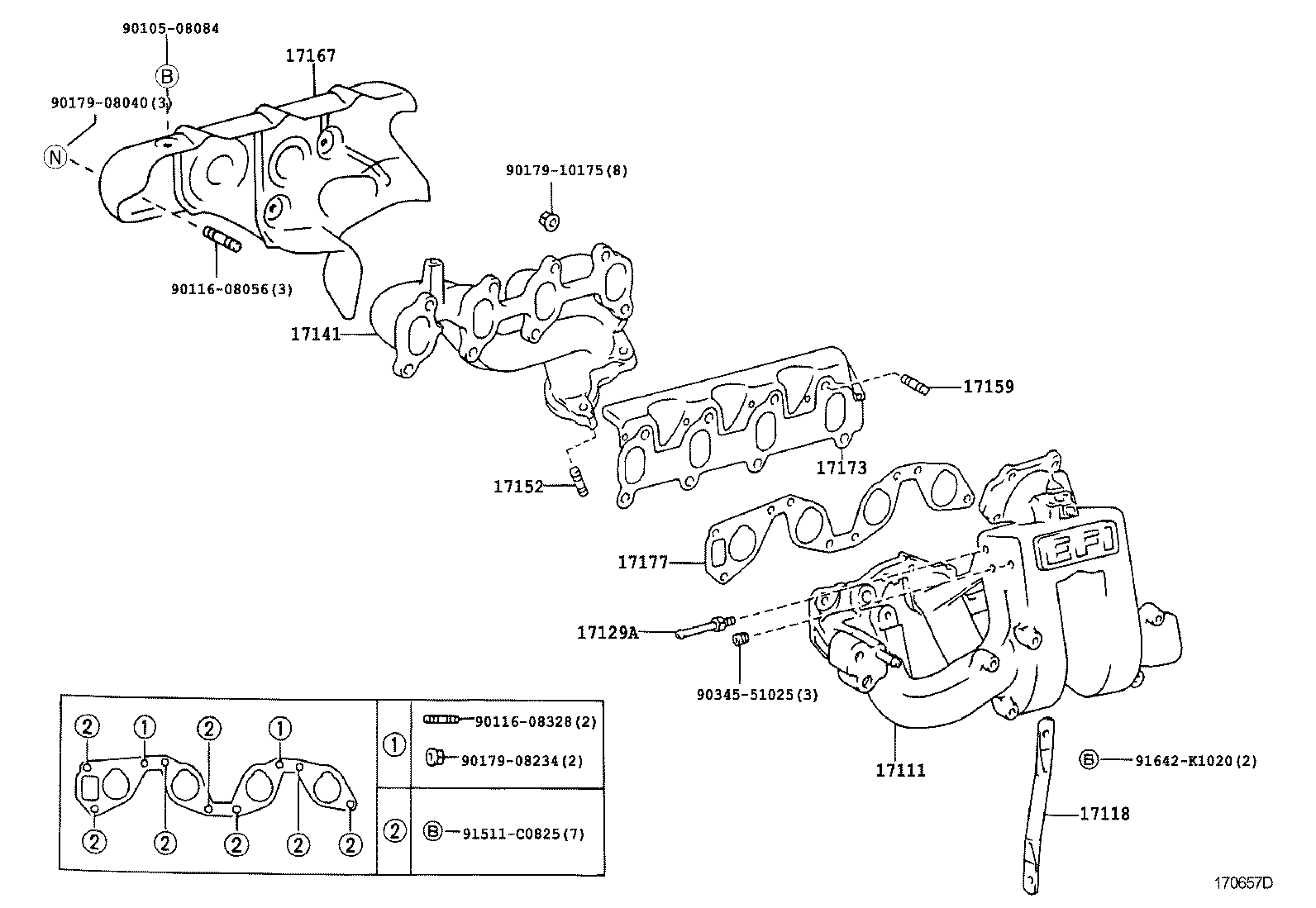 17111-05050 MANIFOLD, INTAKE product image