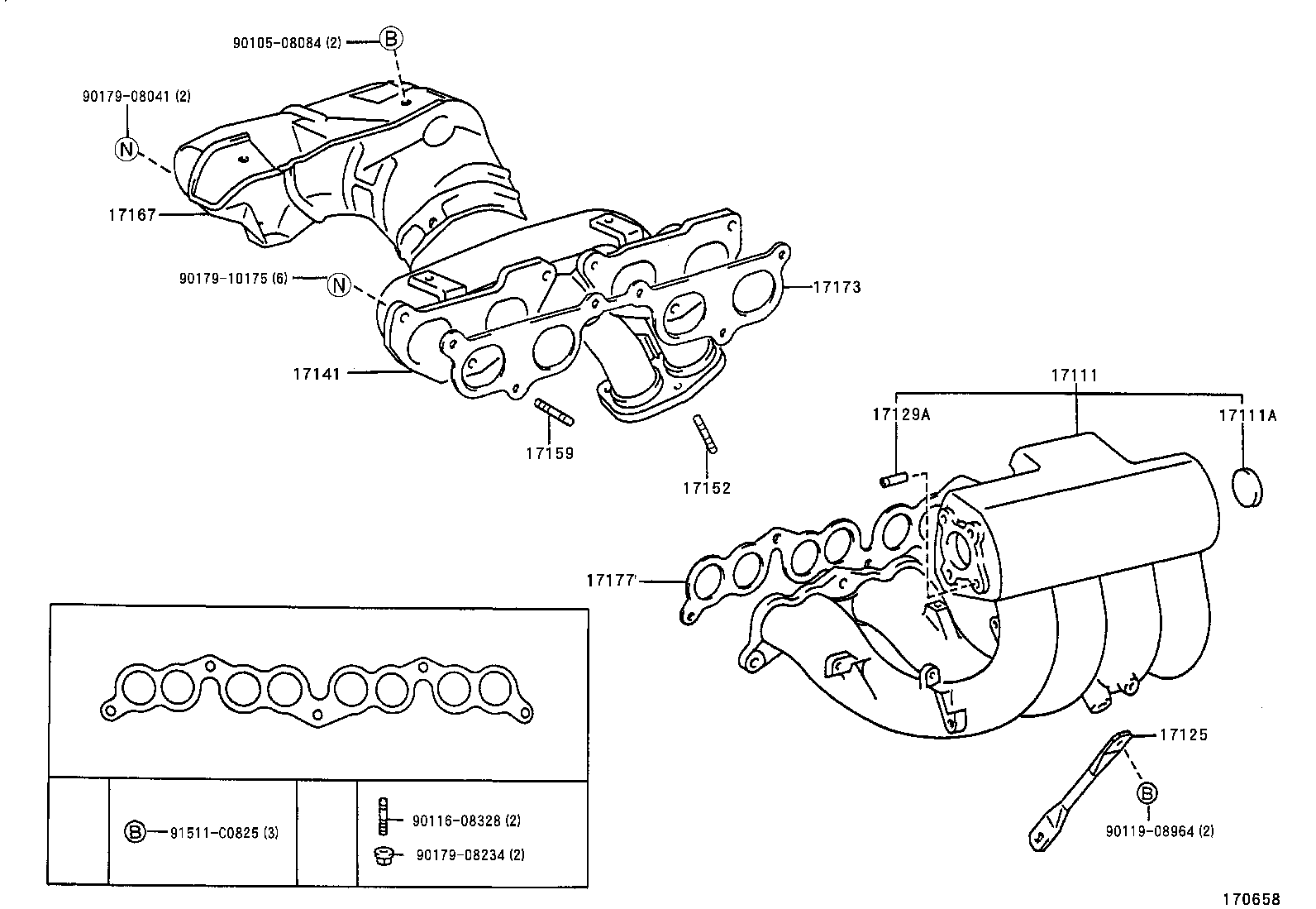 17101-75030 MANIFOLD, INTAKE product image